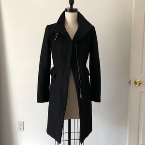 ZARA dressy black wool coat